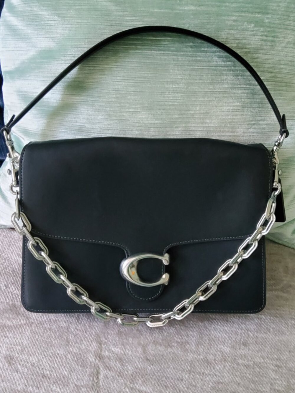 Coach Chain Tabby 30 Shoulder Bag CY920 in Black